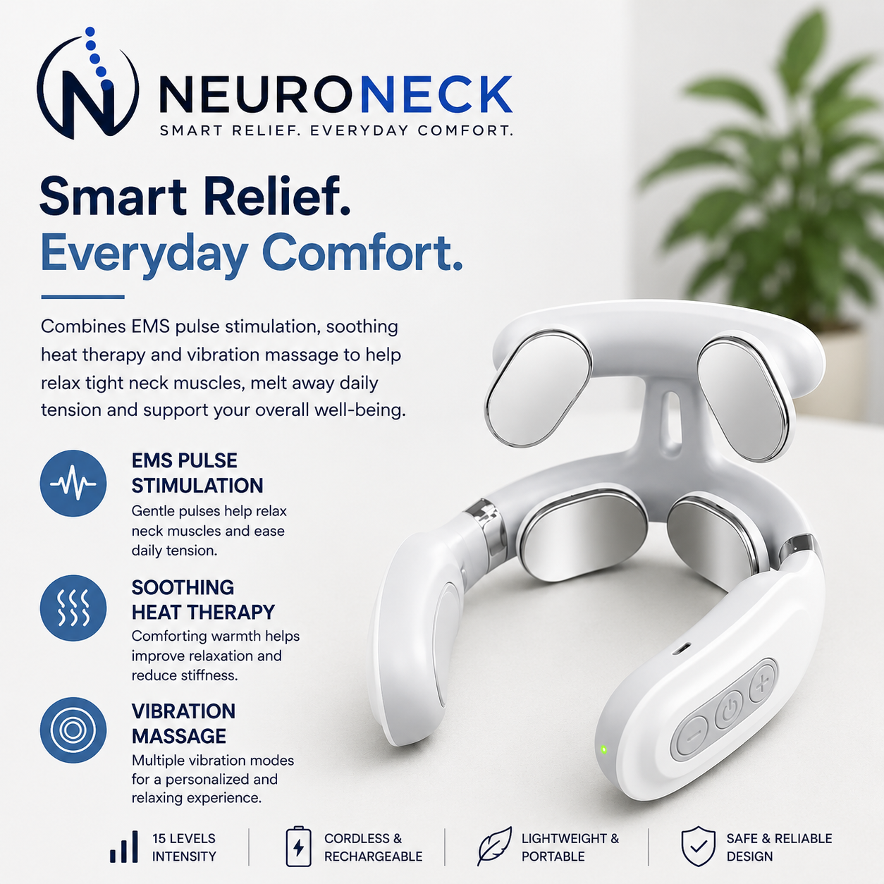 NeuroEase™ Smart Neck Massager