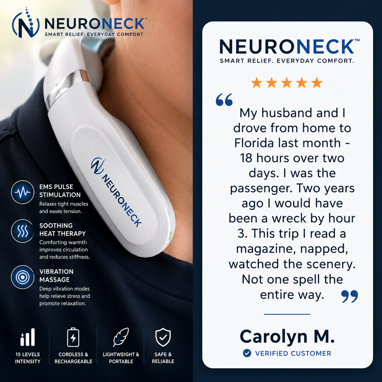 NeuroEase™ Smart Neck Massager