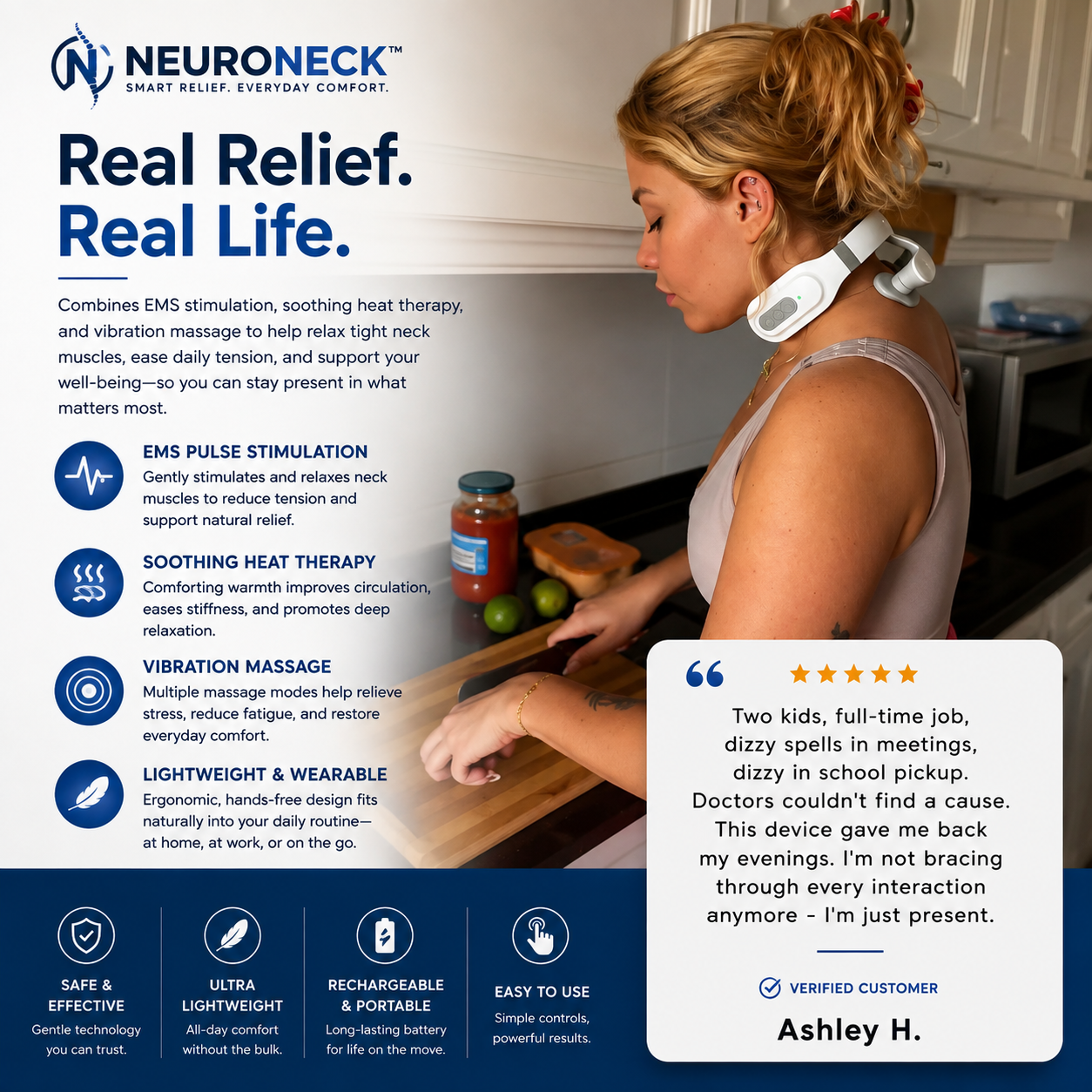 NeuroEase™ Smart Neck Massager