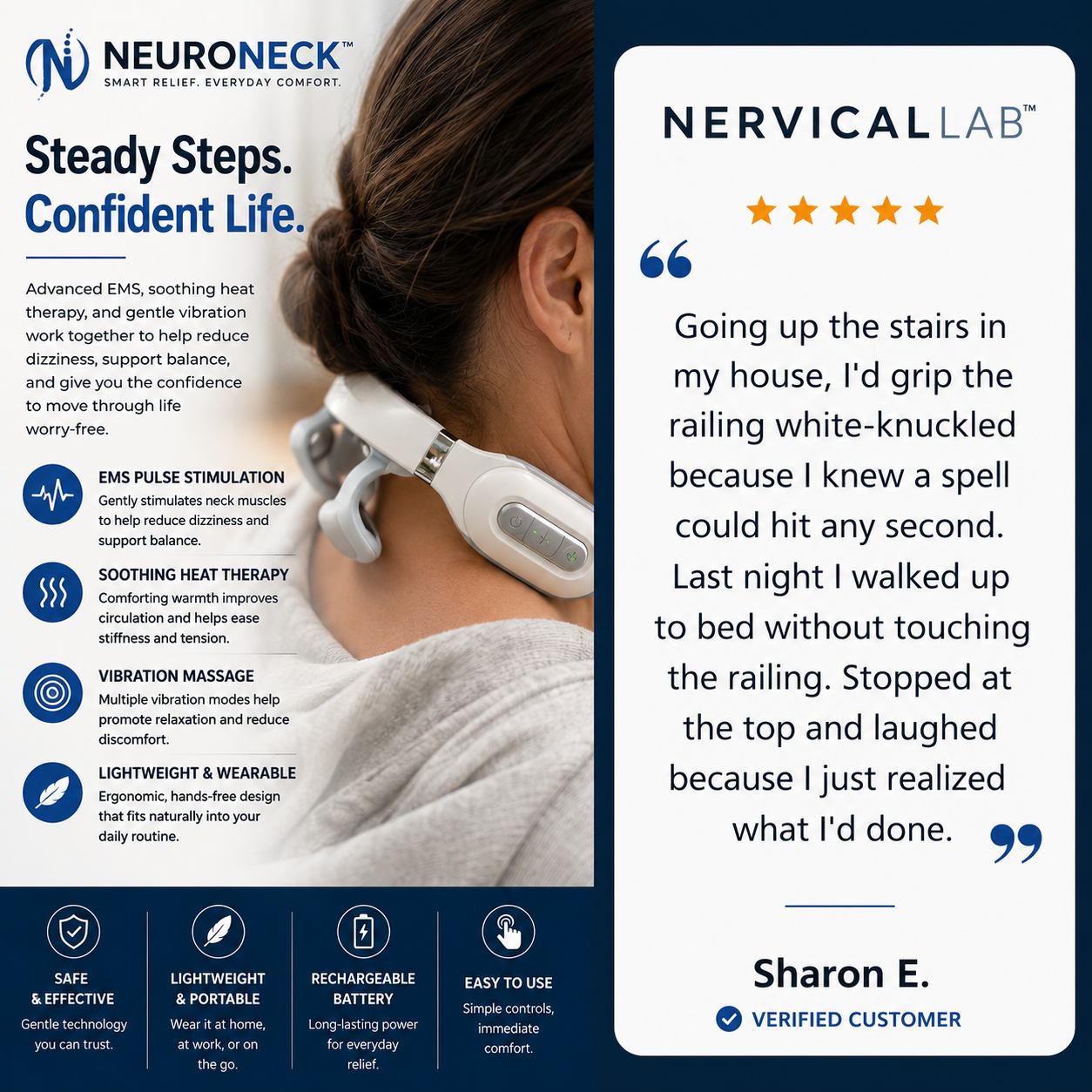NeuroEase™ Smart Neck Massager