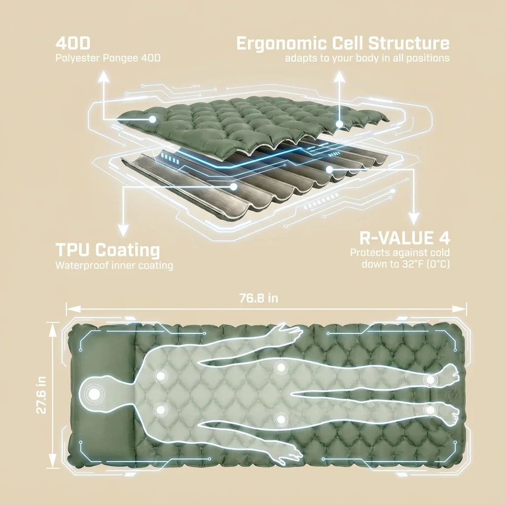 PeakNest™ Ultralight Sleeping Pads