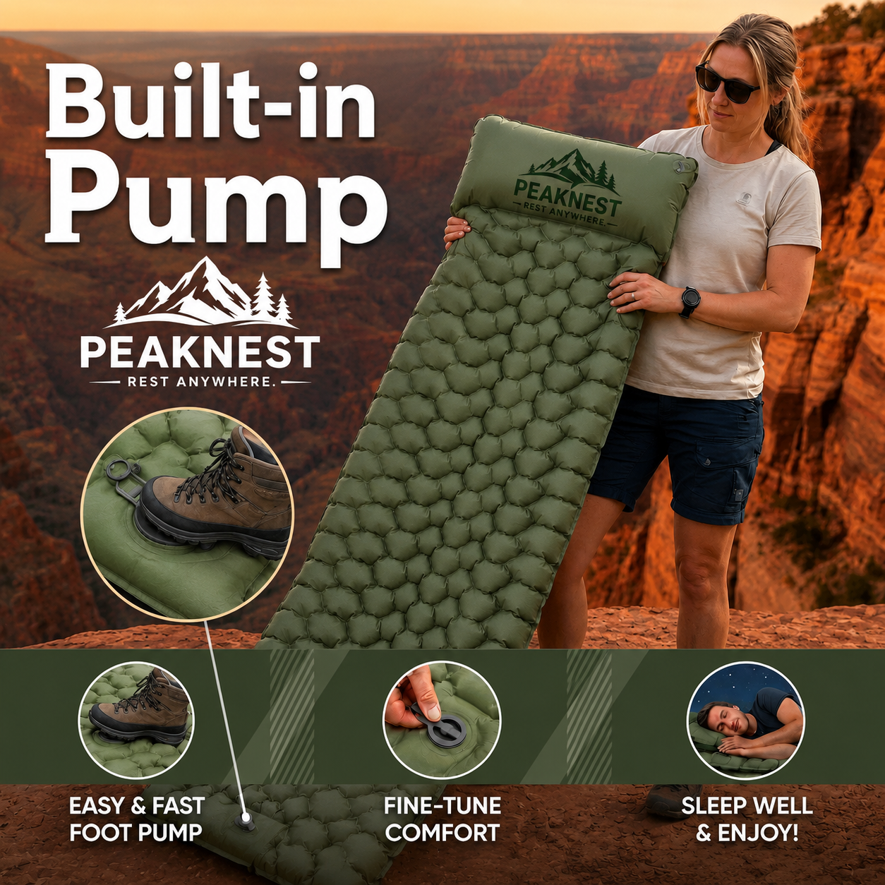 PeakNest™ Ultralight Sleeping Pads